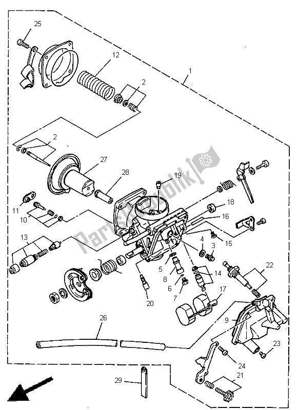 Yamaha virago store 125 carburetor